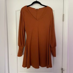 Rust Orange Dress